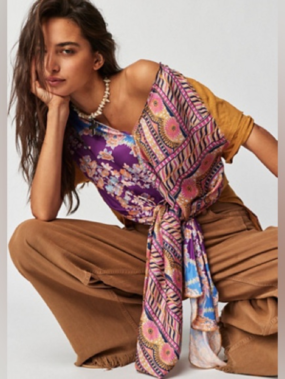 Free People Pick Your Scarf Maxi Tee